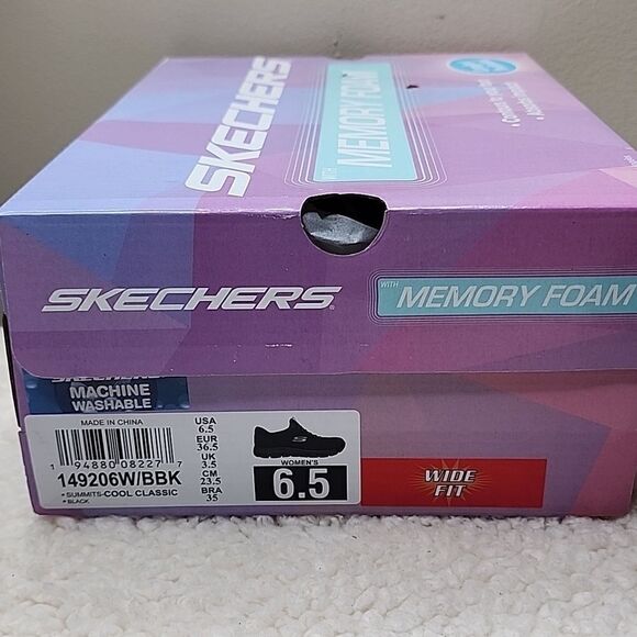 NWT WOMEN'S Skechers Summits - Cool Classic Black - Picture 8 of 8